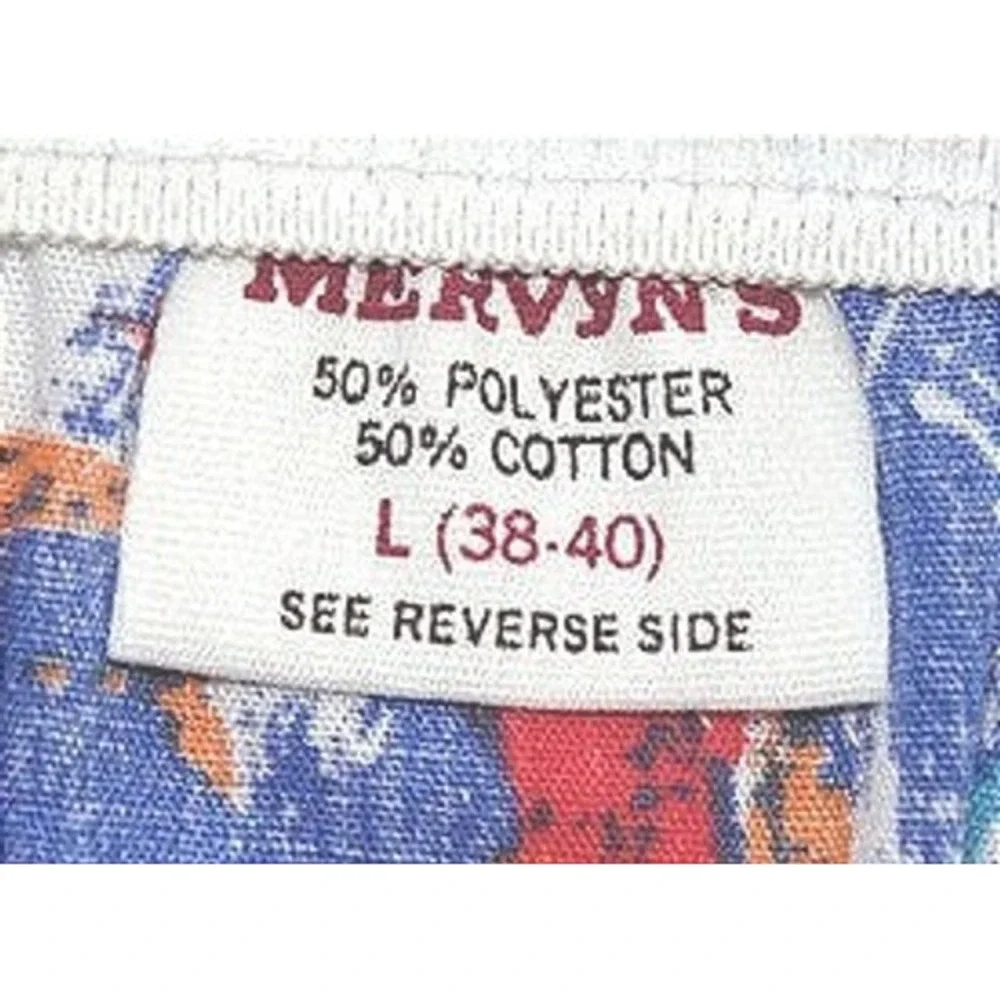 Mervyns‎ Boxer Shorts Mens Large Multicolor Vintage Deadstock Abstract Swirl